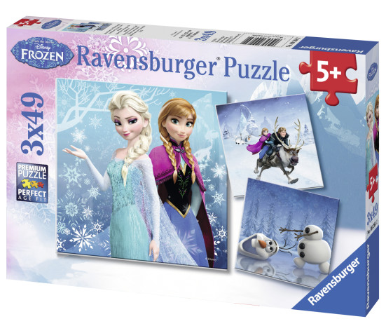 Ravensburger pusle 3x49 tk Lumekuninganna