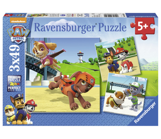 Ravensburger pusle 3x49 tk Käpapatrull