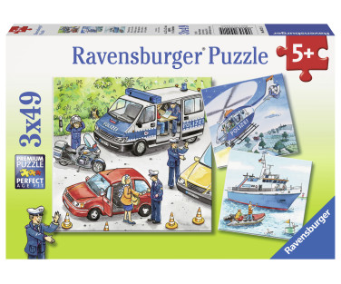 Ravensburger pusle 3x49 tk Politseiaktsioon