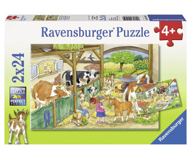 Ravensburger Puzzle 2x24 pc Merry Country Life