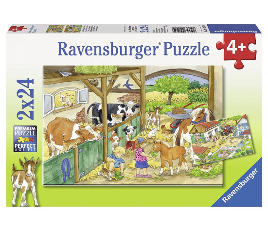 Ravensburger Puzzle 2x24 pc Merry Country Life