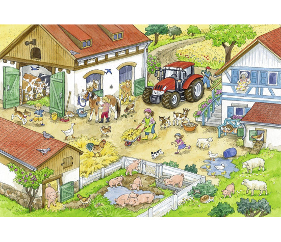 Ravensburger Puzzle 2x24 pc Merry Country Life