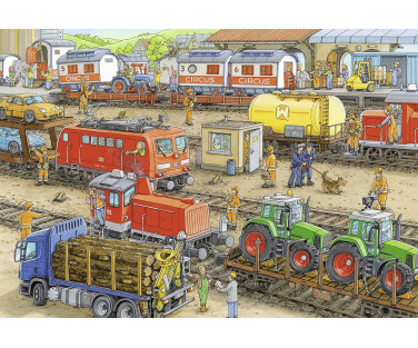 Ravensburger Puzzle 2x24 pc Busy Train Station