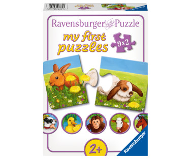 Ravensburger My First Puzzle 9x2 pc Baby Animals