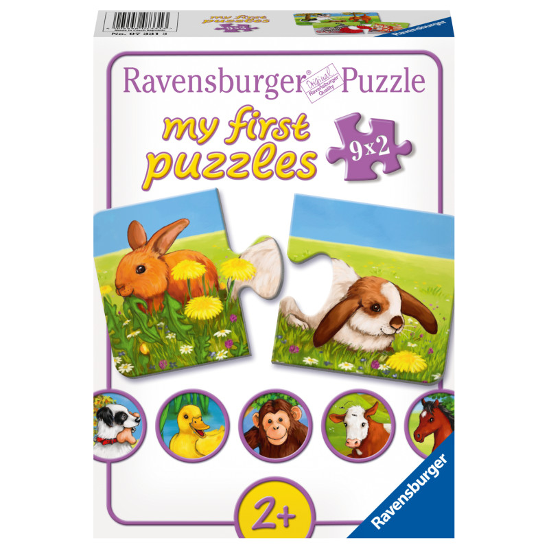 Ravensburger My First Puzzle 9x2 pc Baby Animals