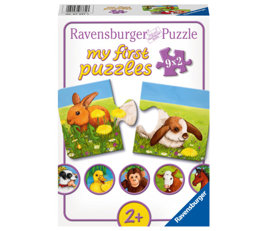 Ravensburger My First Puzzle 9x2 pc Baby Animals