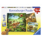 Ravensburger Puzzle 3x49 pc World Animals