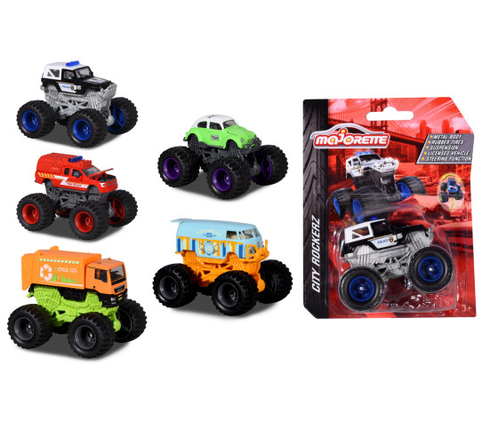 Majorette Monster Cars City Rockerz 5 Different