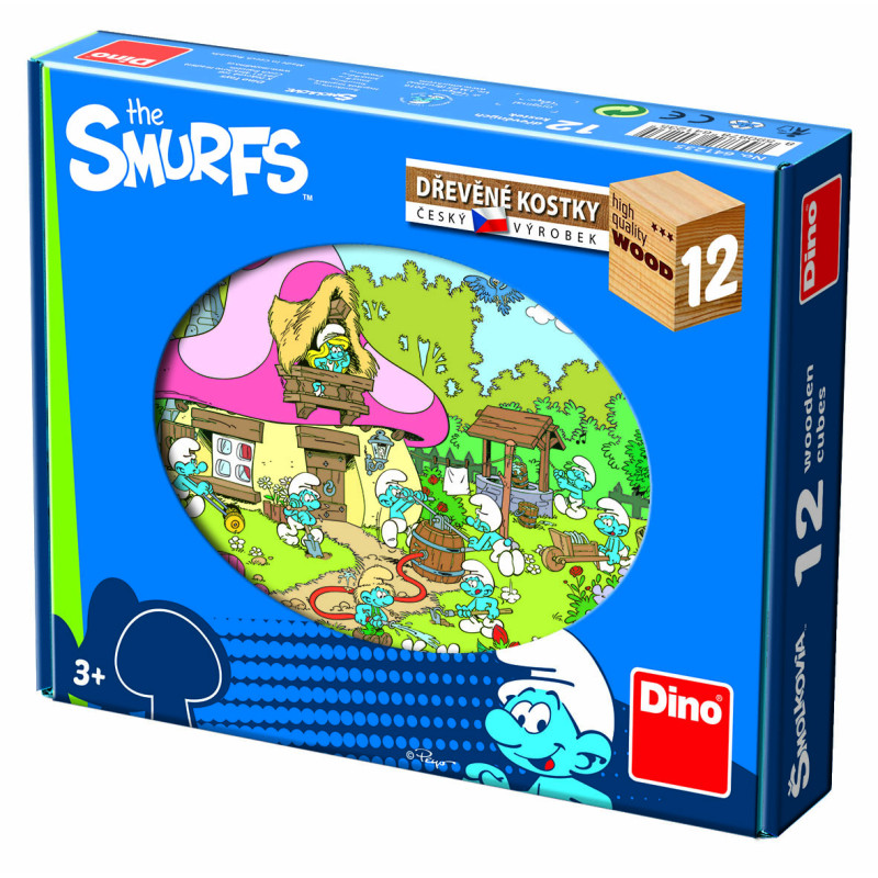 Dino Cube Puzzle 12 pc The Smurfs