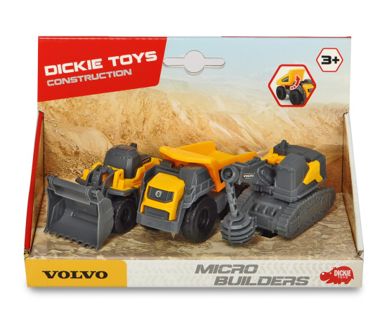 Dickie Toys Volvo mikro-ehitussõidukid