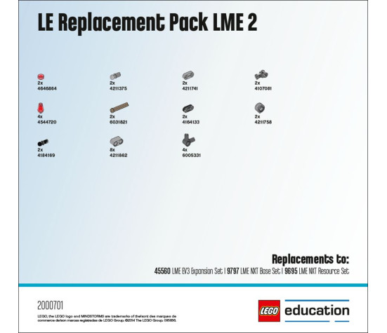 LEGO Education Mindstorms EV3 asenduskomplekt 2