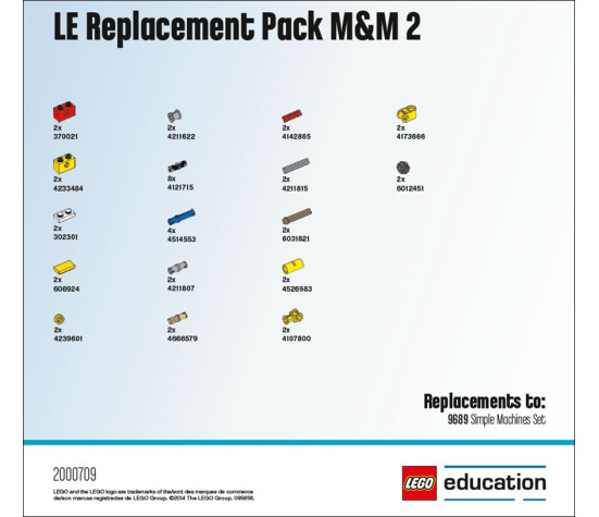 LEGO Education Machines & Mechanisms Replacement Pack 2