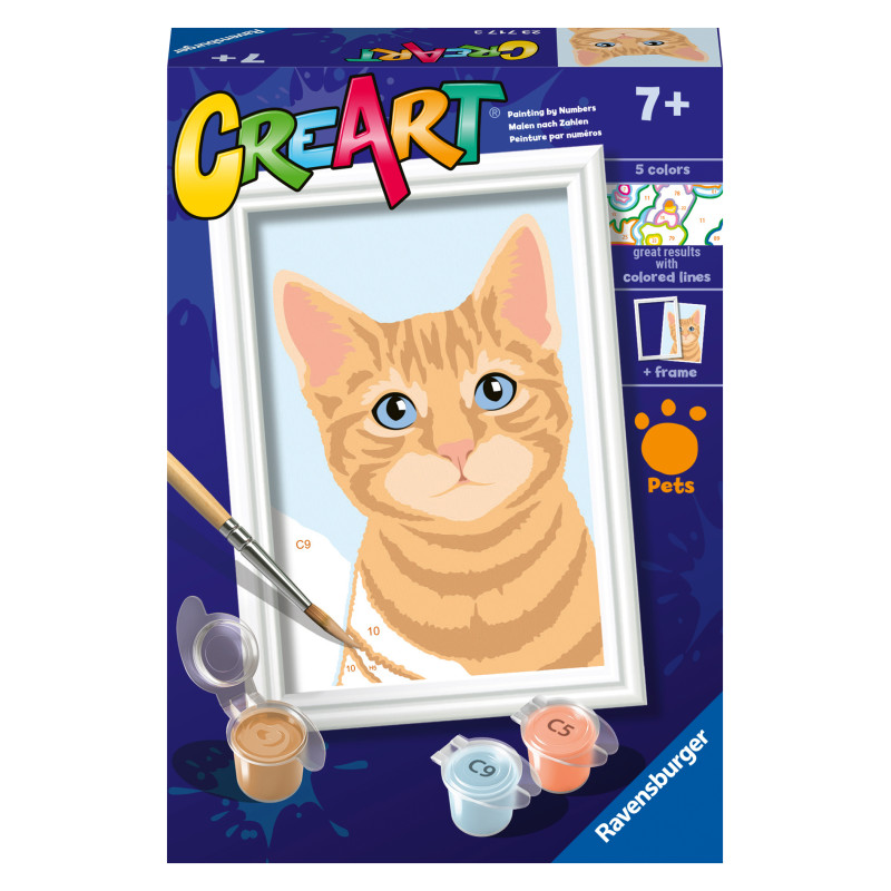 Ravensburger Paint by Numbers Orange Tabby