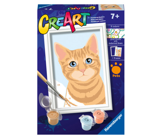 Ravensburger Paint by Numbers Orange Tabby