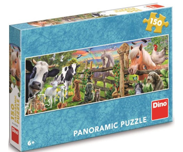 Dino panoramic puzzle 150 pcs Farm