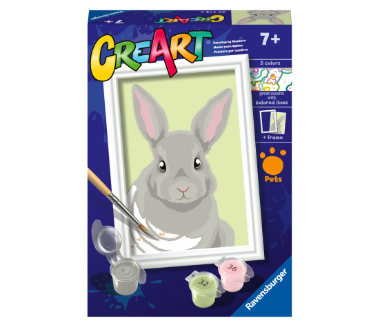 Ravensburger Paint by Numbers Gray Rabbit