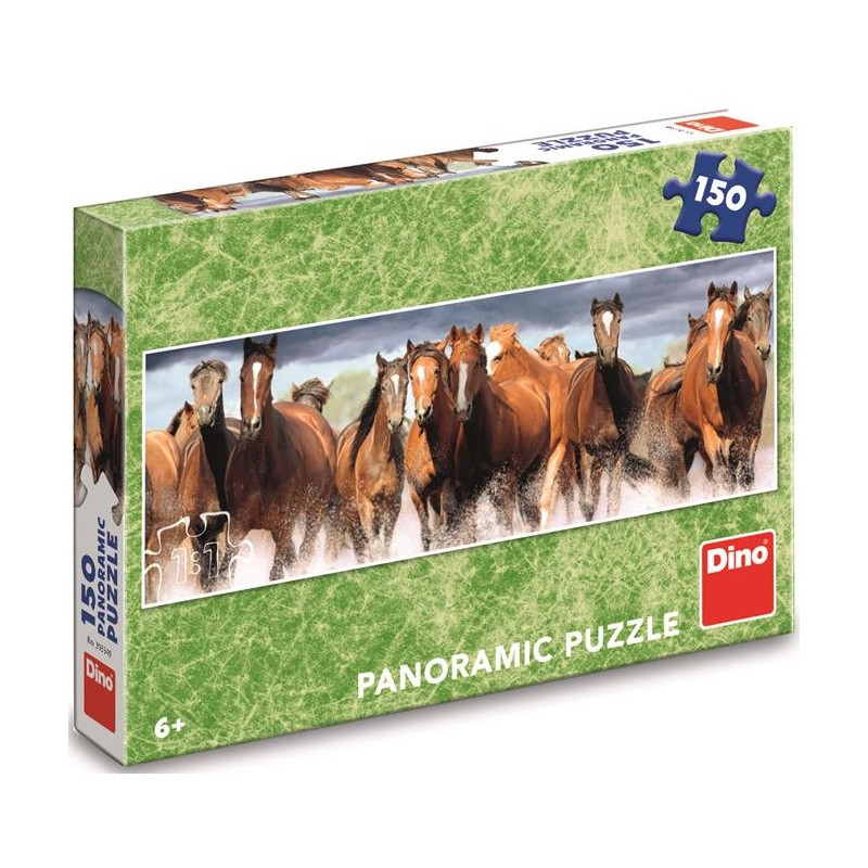 Dino panoramic puzzle 150 pcs Horses