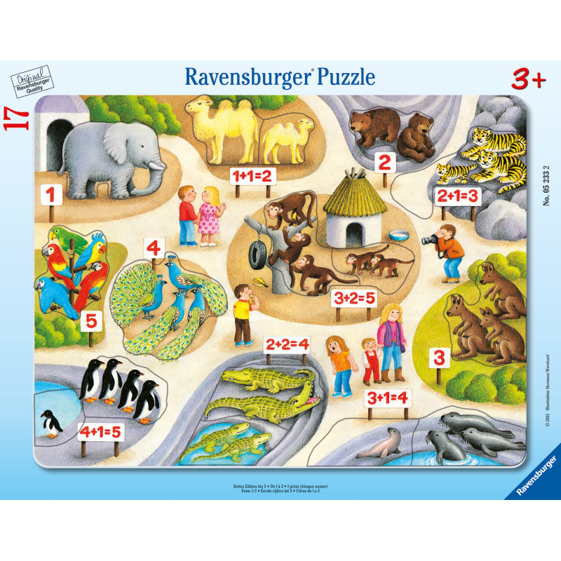 Ravensburger pusle suurplaatpusle 17 tk Lugemine 5ni