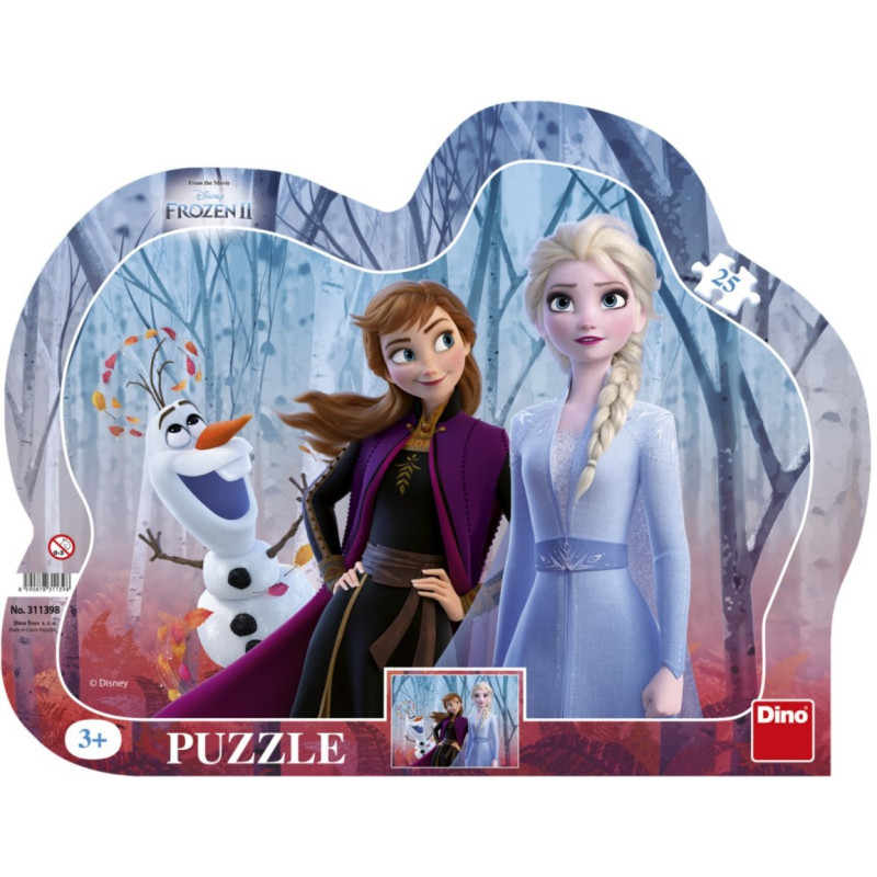 Dino Silhouette Puzzle 25 pc, Disney Frozen