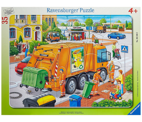 Ravensburger Frame Puzzle 35 pc Garbage Truck