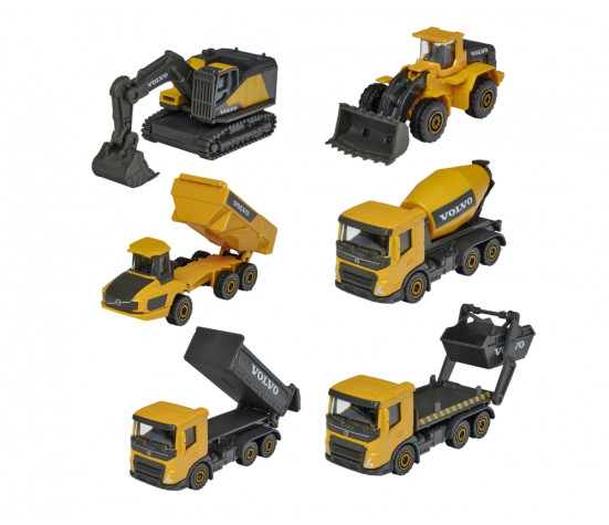 Majorette Volvo Construction Vehicle 6 Different