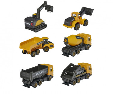 Majorette Volvo Construction Vehicle 6 Different