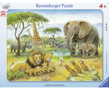 Ravensburger plaatpusle 30 tk Aafrika loomad