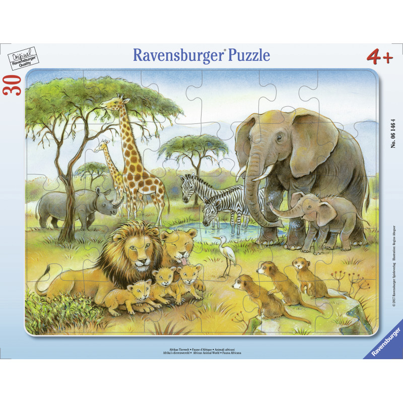 Ravensburger Frame Puzzle 30 pc Africa's Wildlife