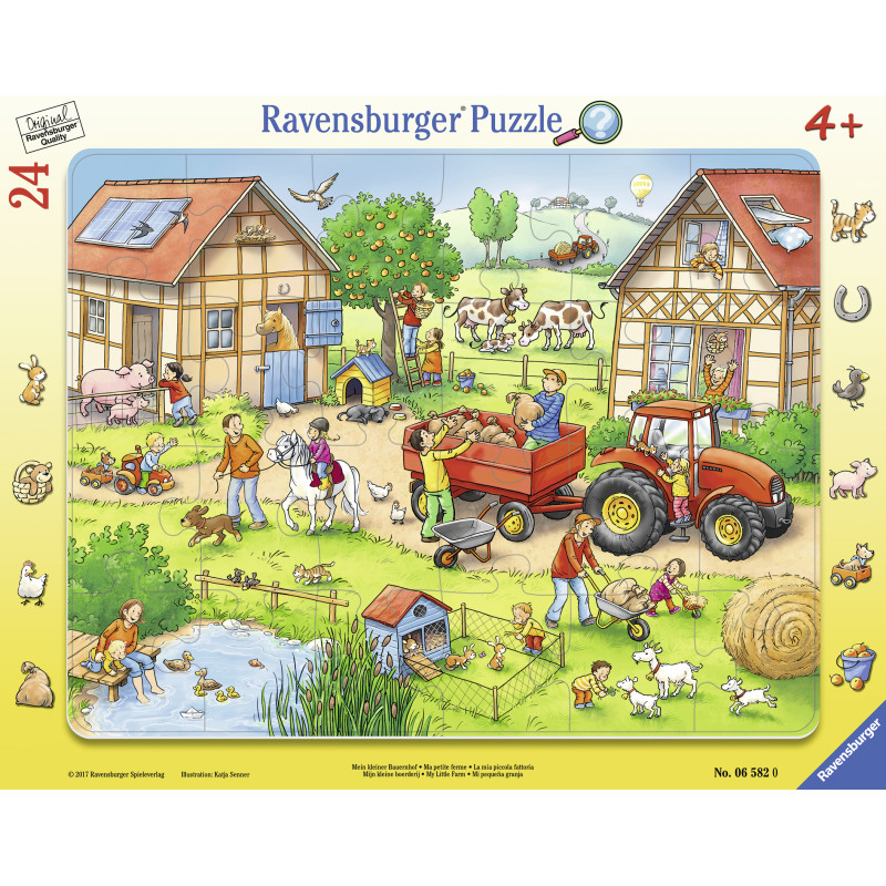 Ravensburger suur plaatpusle 24 tk Minu väike talu