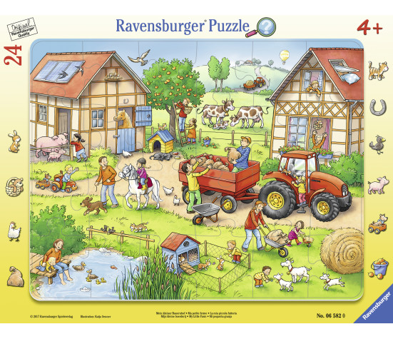 Ravensburger suur plaatpusle 24 tk Minu väike talu