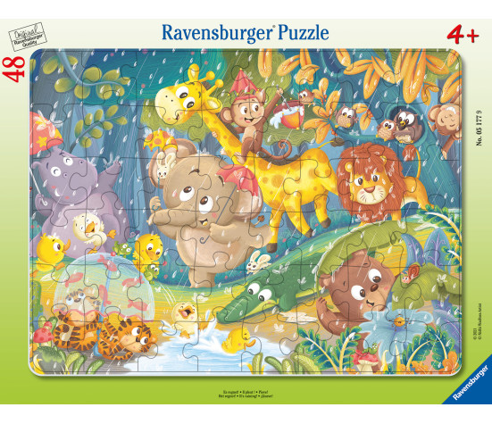 Ravensburger suur plaatpusle 48 tk Sajab vihma