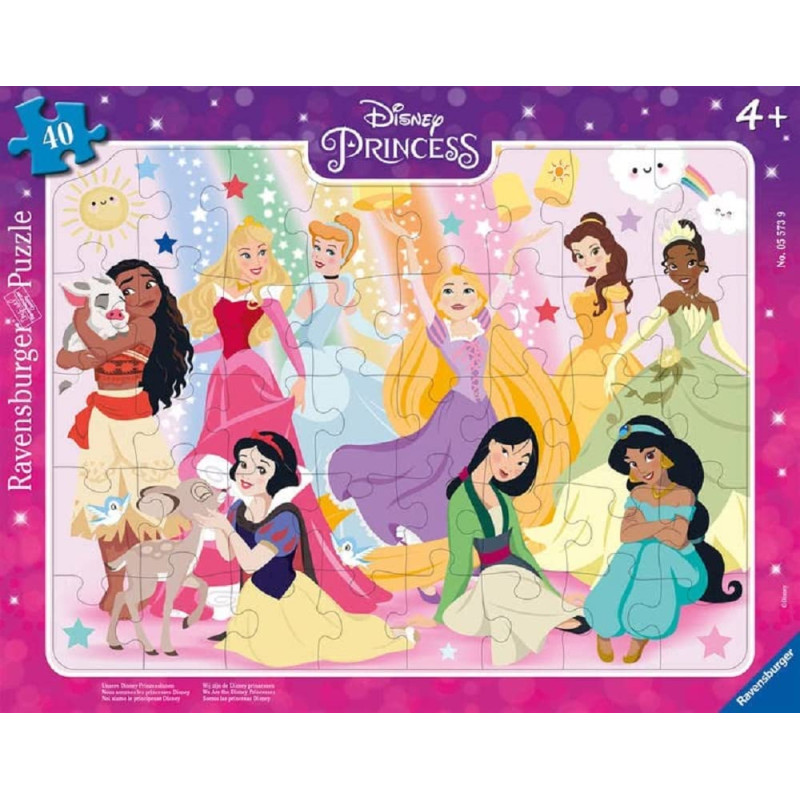 Ravensburger suur plaatpusle 40 tk Meie Disney printsessid