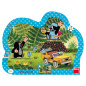 Dino Silhouette Puzzle 25 pc, The Little Mole