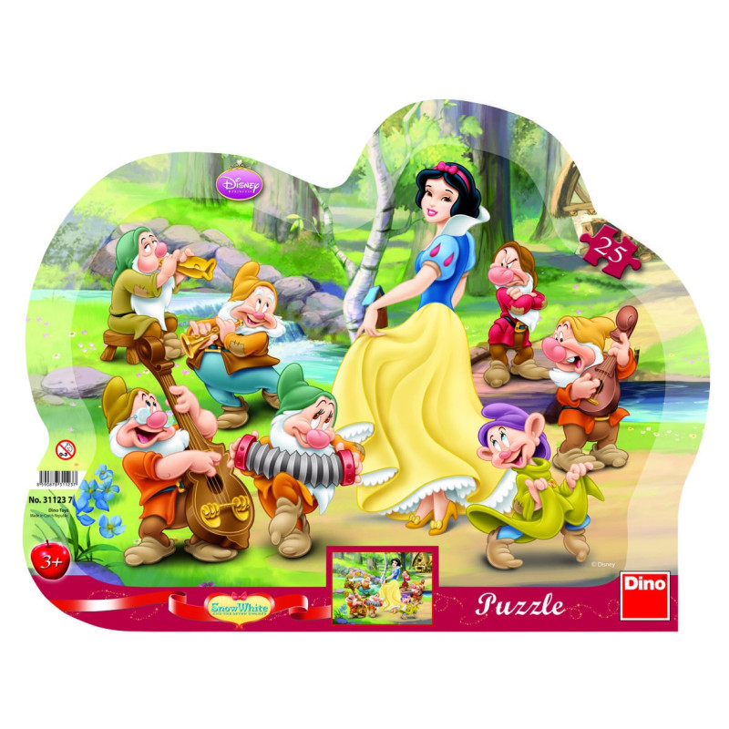 Dino Silhouette Puzzle 25 pc, Disney Snow White