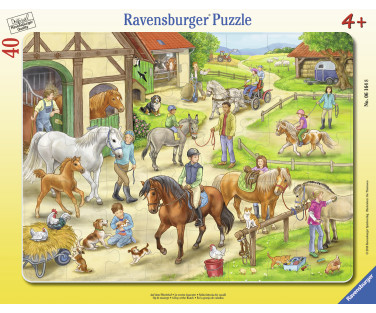 Ravensburger suur plaatpusle 40 tk Ratsabaas