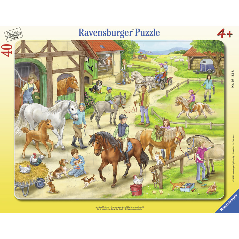 Ravensburger suur plaatpusle 40 tk Ratsabaas