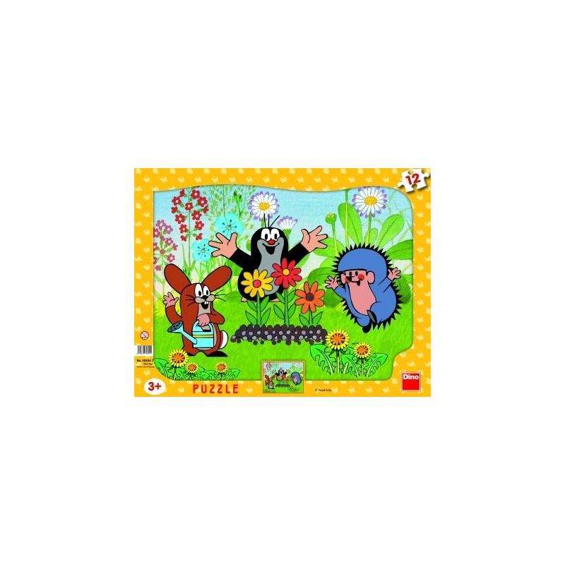 Dino Frame Puzzle 12 pc, The Mole Gardener