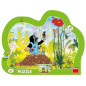 Dino Frame Puzzle 25 pc silhouette, Little Mole