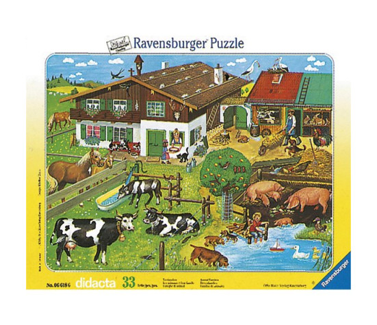 Ravensburger Frame Puzzle 33 pc Animals and their Families