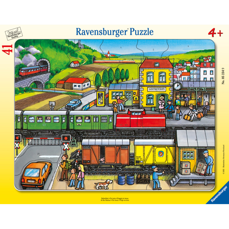 Ravensburger Frame Puzzle 41 pc Train Station