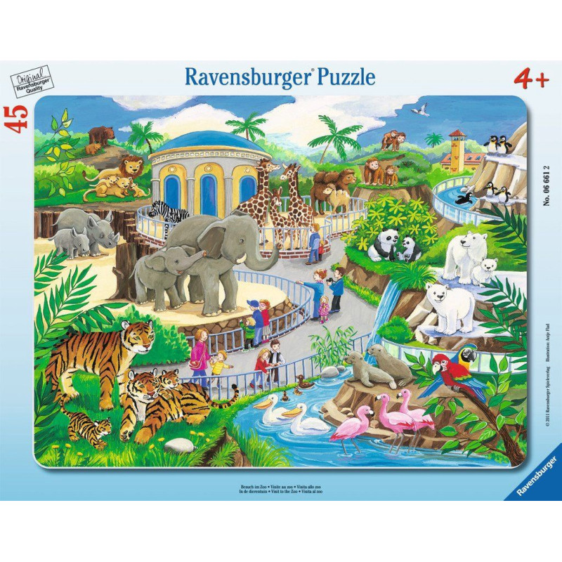 Ravensburger suur plaatpusle 39 tk Loomaaed