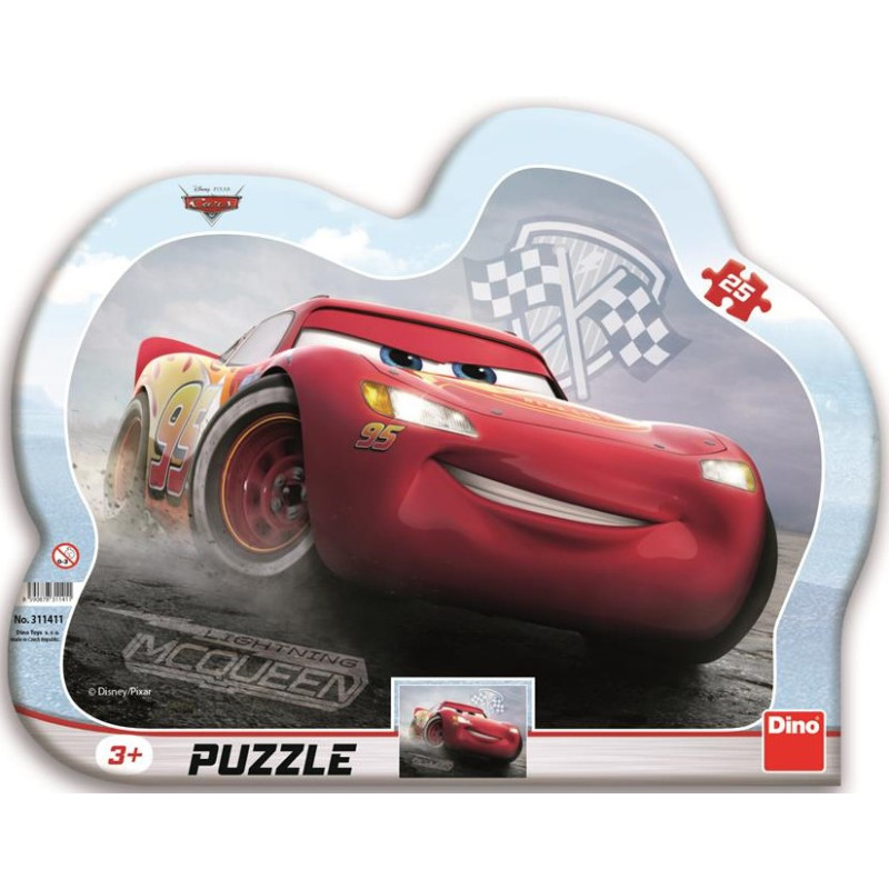 Dino Frame Puzzle 25 pc silhouette, Cars 3