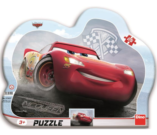 Dino Frame Puzzle 25 pc silhouette, Cars 3