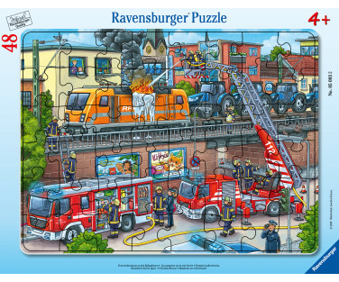 Ravensburger Frame Puzzle 48 pc Firefighting