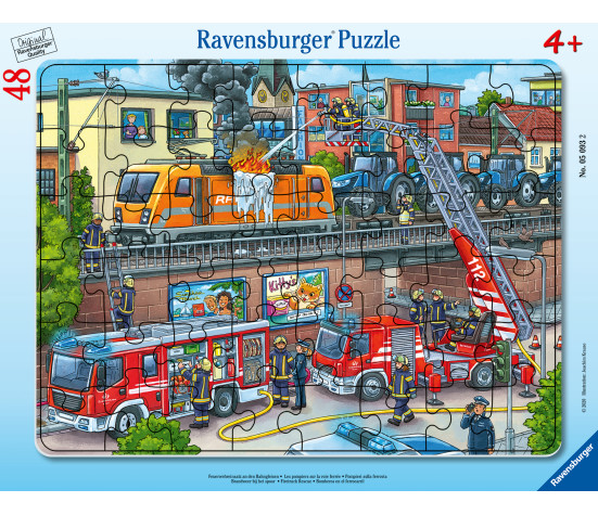 Ravensburger Frame Puzzle 48 pc Firefighting