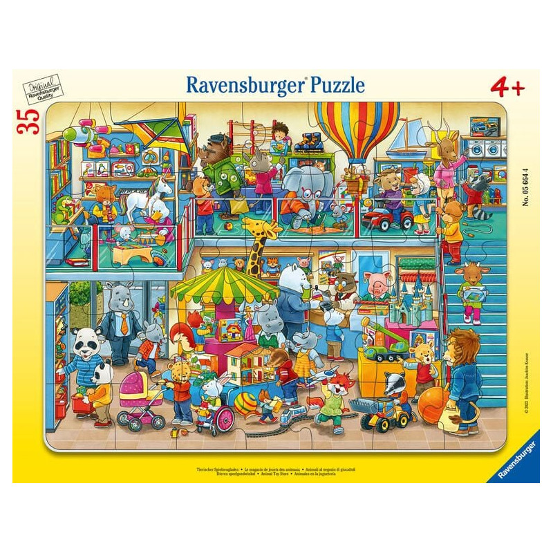 Ravensburger suur plaatpusle 35 tk Loomade mänguasjapood