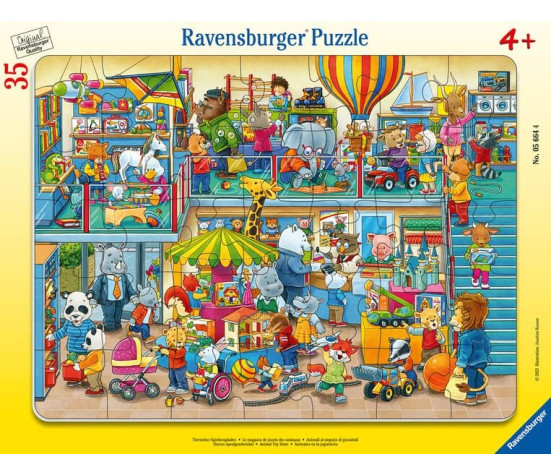 Ravensburger suur plaatpusle 35 tk Loomade mänguasjapood