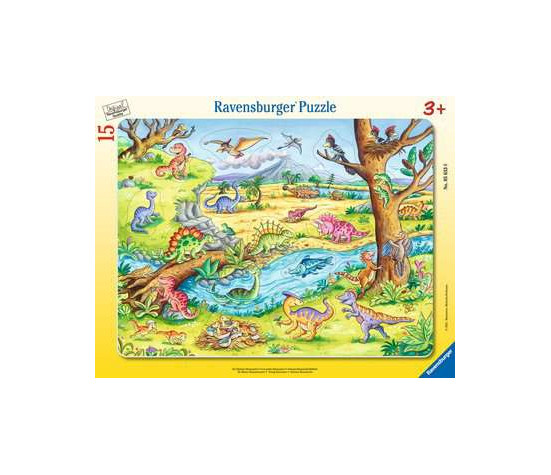 Ravensburger Frame Puzzle 15 pc Small Dinosaurs