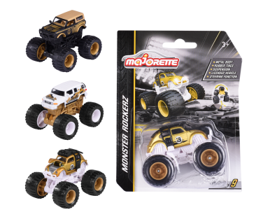 Majorette monsterauto Rockerz kuldne 3 erinevat