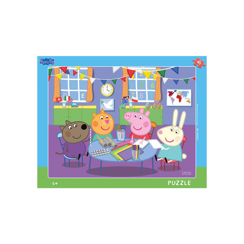 Dino Frame Puzzle 40 pc, Peppa Pig